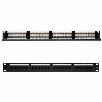 Patch Panel Nanocable 10.21.3124/ 24 portas/ Cat.6/ Altura 1U NANO CABLE - 1