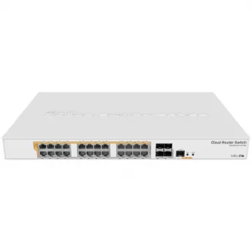 Switch Mikrotik CRS328-24P-4S+RM/ 28 portas/ RJ45 10/100/1000/ SFP/ PoE  - 1