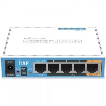 Switch Mikrotik RB951Ui-2nD 5 portas/ RJ45 10/100/ PoE  - 1