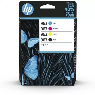 Cartucho de Tinta HP Original nº963 Multipack/ Ciano/ Magenta/ Amarelo/ Preto HP - 1