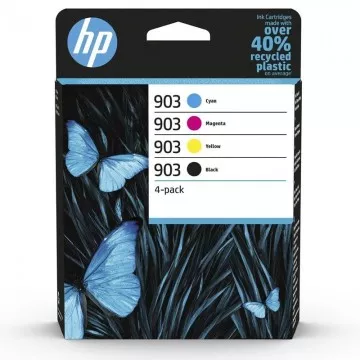 Cartucho de Tinta Original HP nº 903 Multipack/ Preto/ Magenta/ Ciano/ Amarelo HP - 1