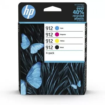 Cartucho de tinta original HP nº 912 Multipack/ Preto/ Magenta/ Ciano/ Amarelo HP - 1