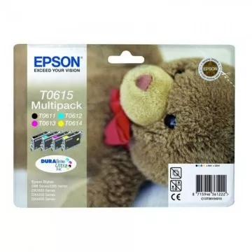 Cartucho de tinta original Epson T0615 Multipack/ Preto/ Ciano/ Amarelo/ Magenta EPSON - 1