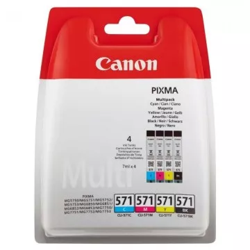 Cartucho de tinta original Canon CLI-571 multipack/ ciano/ magenta/ amarelo/ preto CANON - 1