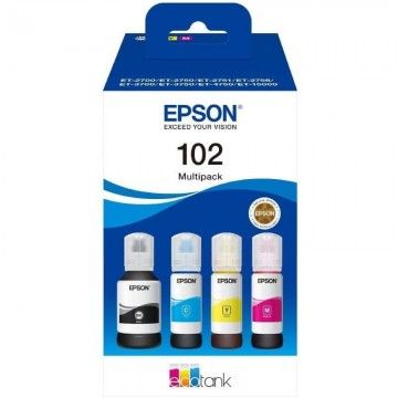 Frasco de tinta original Epson nº 102 Multipack/ Preto/ Ciano/ Amarelo/ Magenta EPSON - 1