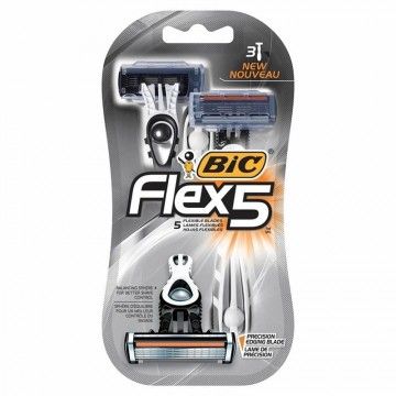 Lâmina de barbear Bic Flex 5/3 peças  - 1