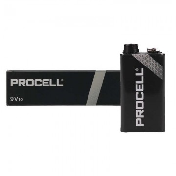 Pacote com 10 baterias Duracell PROCELL ID1604IPX10/ 9V/ Alcalinas DURACELL - 1