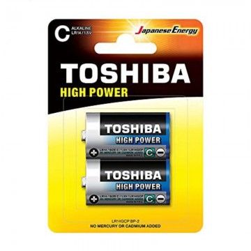 Pack de 2 Pilhas C 2 Toshiba LR14/ 1.5V/ Alcalinas TOSHIBA - 1