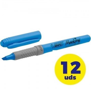 Bic Marking Highlighter Grip Caixa de marcadores fluorescentes/ 12 unidades/ Azul  - 1