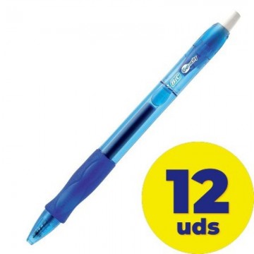 Caixa de canetas de tinta gel Bic Gelocity 829158/ 12 unidades/ Azul  - 1