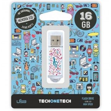 Pendrive 16GB Tech One Tech Music Dream USB 2.0 TECH ONE TECH - 1