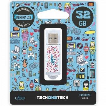 Unidade Flash 32GB Tech One Tech Music Dream USB 2.0 TECH ONE TECH - 1
