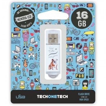 Pendrive 16GB Tech One Tech Que merda de vida USB 2.0 TECH ONE TECH - 1
