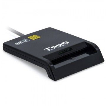 Leitor de cartões de identificação TooQ TQR-211B/ USB Type-C/ Preto TOOQ - 1