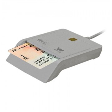 LEITOR DE CARTÕES INTELIGENTES/DNI WOXTER WHITE - COMPATÍVEL COM DNIE/DNI 3.0 E SMARTCARDS - USB 2.0 - COMPATÍVEL COM MAC/PC Wox