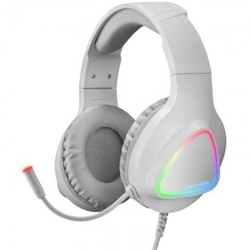 Fones de ouvido para jogos com microfone Mars Gaming MH222/Jack 3.5/Branco Mars Gaming - 1