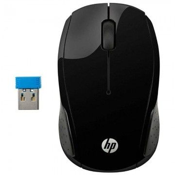 Mouse sem fio HP 200 X6W31AA/ Até 1000 DPI HP - 1