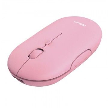 Trust Puck Bluetooth Wireless Mouse/ Bateria recarregável/ Até 1600 DPI/ Rosa TRUST - 1