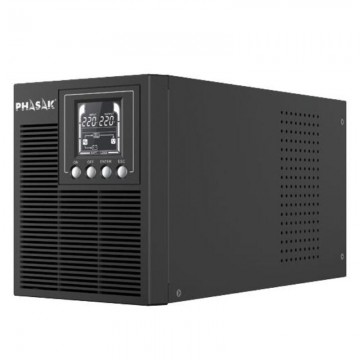 UPS Online Phasak 1000 VA Online LCD/ 1000VA-900W/ 3 Saídas/ Formato Torre PHASAK - 1
