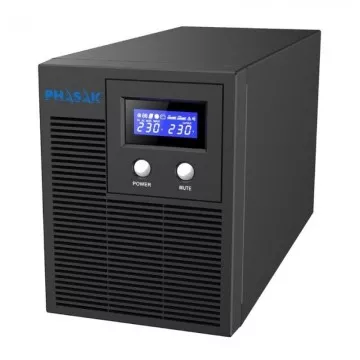 Linha UPS Interativa Phasak Protekt 2160 VA/ 2160VA-1400W/ 4 Saídas/ Formato Torre PHASAK - 1