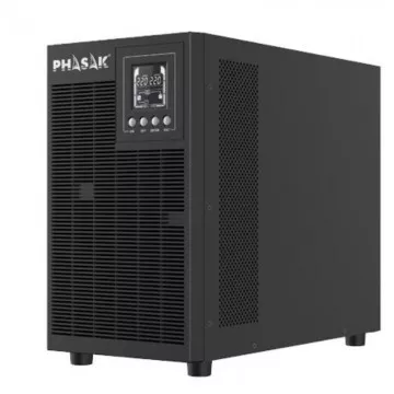 UPS Online Phasak 3000 VA Online LCD/ 3000VA-2700W/ 4 Saídas/ Formato Torre PHASAK - 1