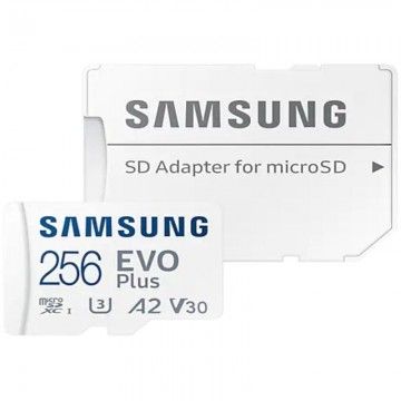 Cartão de Memória Samsung EVO Plus 2021 256GB microSD XC com Adaptador/ Classe 10/ 130MBs Samsung - 1