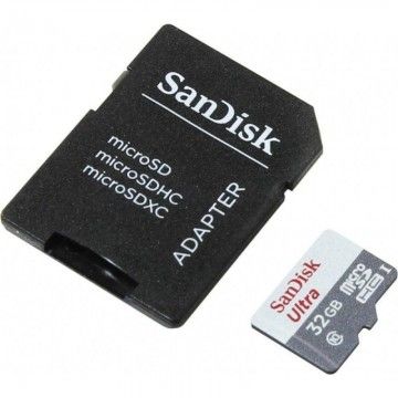 Cartão de memória SanDisk Ultra 32GB microSD HC com adaptador/Classe 10/100MB/s Sandisk - 1
