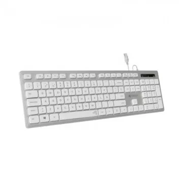 Subblim Wired Ergo Keys Silencioso Flat HQ Keyboard / Silver Subblim - 1