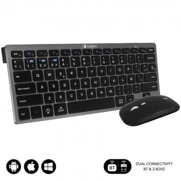 Subblim OCO020 combinação de teclado e mouse sem fio compacto para vários dispositivos/cinza Subblim - 1