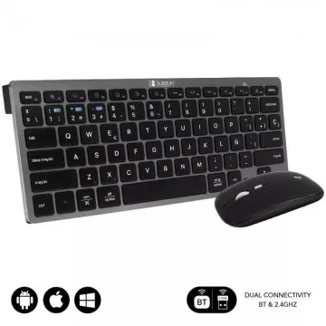 Subblim OCO020 combinação de teclado e mouse sem fio compacto para vários dispositivos/cinza Subblim - 1