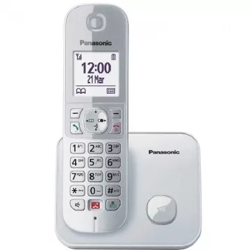 Telefone sem fio Panasonic KX-TG6851SP/Prata PANASONIC - 1