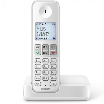 Telefone sem fio Philips D2501W/34/ Branco PHILIPS - 1