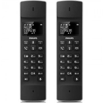 Telefone sem fio Philips LINEA M4502B/34/ Pacote DUO/ Preto PHILIPS - 1