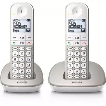 Telefone sem fio Philips XL4902S/34/Pacote DUO/Prata PHILIPS - 1