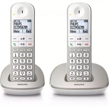 Telefone sem fio Philips XL4902S/34/Pacote DUO/Prata PHILIPS - 1