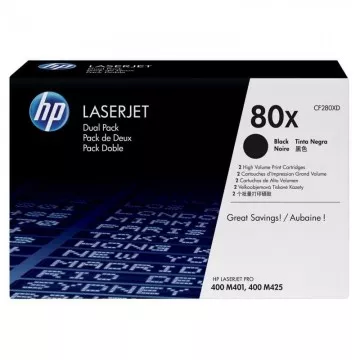 Toner HP original nº 80X XL Multipack de alta capacidade/ 2x preto HP - 1