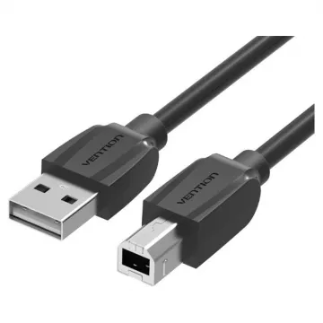 Cabo USB 2.0 Impressora Vention COQBD/ USB Macho - USB Macho/ 0,5 m/ Preto VENTION - 1