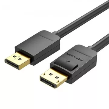 Cabo Displayport 1.2 4K Vention HACBF/ Displayport Macho - Displayport Macho/ 1m/ Preto  - 1