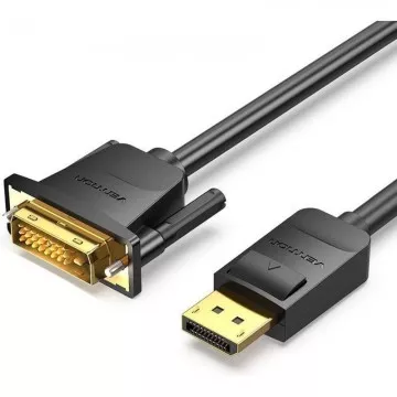 Cabo Conversor Vention HAFBH/ Displayport Macho - DVI Macho/ 2m/ Preto VENTION - 1