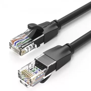 Cabo de rede RJ45 UTP Vention IBEBD Cat.6/ 50cm/ Preto  - 1