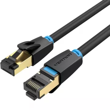 Cabo de rede RJ45 SFTP Vention IKABF Cat.8/ 1m/ Preto  - 1