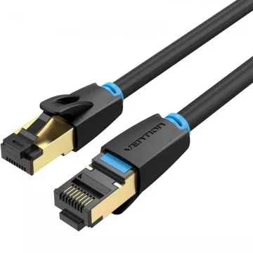 Cabo de rede RJ45 SFTP Vention IKABG Cat.8/ 1,5m/ Preto  - 1