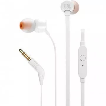 Fones de ouvido intra-auriculares JBL Tune 160/com microfone/conector 3.5/branco JBL - 1