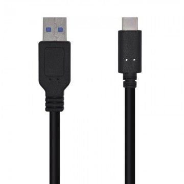 Cabo USB 3.1 Aisens A107-0450/ USB tipo C macho - USB macho/ 1,5 m/ preto AISENS - 1