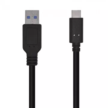 Cabo USB 3.1 Aisens A107-0450/ USB tipo C macho - USB macho/ 1,5 m/ preto AISENS - 1