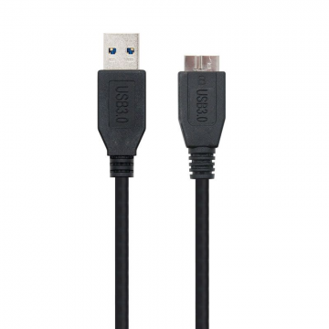 Cabo USB 3.0 Nanocabo 10.01.1102-BK/ USB Macho - MicroUSB Macho/ 2m/ Preto NANO CABLE - 1
