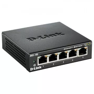 Switch D-Link DGS-105 5 portas/ RJ-45 10/100/1000 DLINK - 1