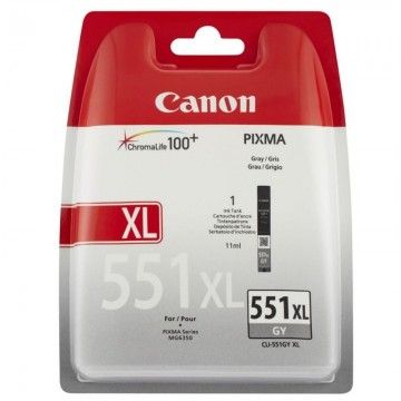 Cartucho de tinta original Canon CLI-551GY XL de alta capacidade/cinza CANON - 1