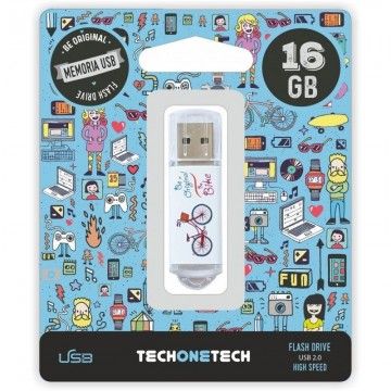 Unidade Flash USB 2.0 Tech One Tech Be Bike de 16 GB TECH ONE TECH - 1