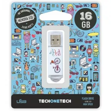 Unidade Flash USB 2.0 Tech One Tech Be Bike de 16 GB TECH ONE TECH - 1